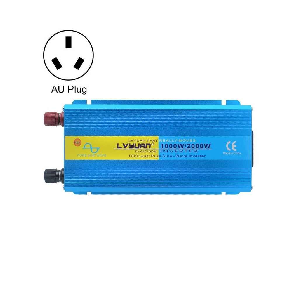 LVYUAN  2000W Car Home Pure Sine Wave Solar Inverter, Specification: 12V To 220V AU Plug