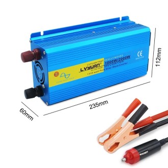 LVYUAN  2000W Car Home Pure Sine Wave Solar Inverter, Specification: 12V To 220V AU Plug