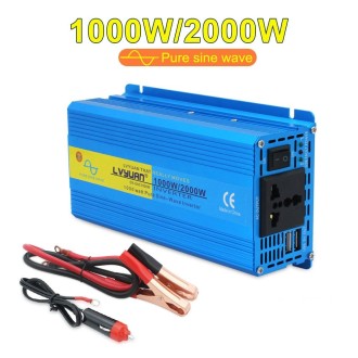 LVYUAN  2000W Car Home Pure Sine Wave Solar Inverter, Specification: 12V To 220V AU Plug