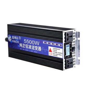 XINBOKE High Power Household Car Sine Wave Inverter 12V 5500W To 220V 2500W(LCD Display)