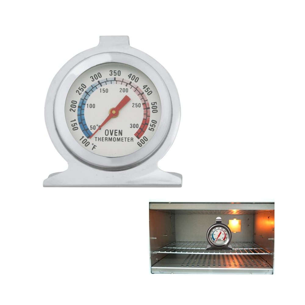 High Quality Stainless Steel Stand Up Oven Thermometer Gauge Gage (0-300 Degree Centigrade)(Silver)