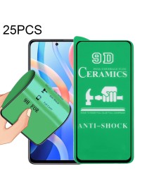 25 PCS 9D Full Screen Glue Ceramic Film For Xiaomi Redmi Note 11 4G International Version 6.43 inch