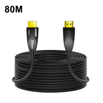 DTECH HDMI 2.0 Version Fiber Optical Line 4K 60Hz Large Screen TV Engineering Wiring, Length: 80m