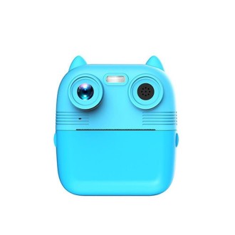 1080P Instant Print Camera 2.8-inch IPS Screen Front and Rear Dual Lens Kids Camera, Spec: Blue 