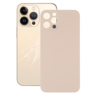 Easy Replacement Big Camera Hole Glass Back Battery Cover for iPhone 13 Pro(Gold)