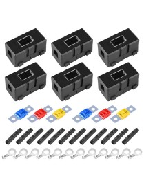 6 in 1 ANS Car Fuse Holder Fuse Box, Current:40A & 50A & 60A