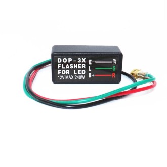 2 PCS DOP-3X LED Turn Signal Effectively Eliminates Flash Warning Function Flash Relay(12V)