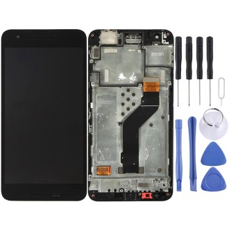 OEM LCD Screen for Google Nexus 6P Digitizer Full Assembly with Frame (Black)