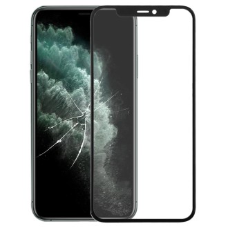 Front Screen Outer Glass Lens for iPhone 11 Pro(Black)