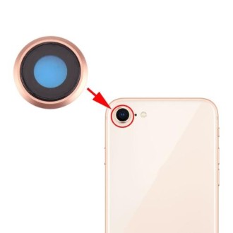 Rear Camera Lens Ring for iPhone 8(Gold)