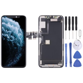 Original LCD Screen for iPhone 11 Pro Digitizer Full Assembly with Earpiece Speaker Flex Cable