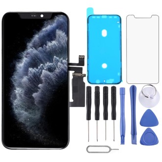 GX OLED LCD Screen for iPhone 11 Pro Digitizer Full Assembly with Frame(Black)