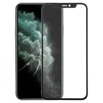 Front Screen Outer Glass Lens + OCA Optically Clear Adhesive for iPhone 11 Pro(Black)