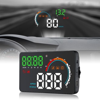 Q5 GPS 4 inch Vehicle-mounted Head Up Display Security System, Support Running Speed & Direction & Distance / Driving Kilometres