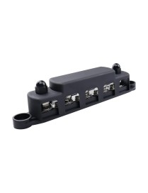 CP-4122-01 RV Yacht M8 Single Row 5-way Power Distribution Block Busbar with Cover