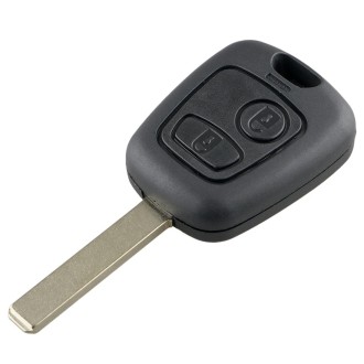 For PEUGEOT 206 / 307 2 Buttons Intelligent Remote Control Car Key with Integrated Chip & Battery, without Grooved, Frequency: 4