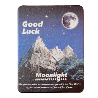 For iPad Pro 12.9 2022 / 2021 / 2020 Painted Magnetic Split Leather Tablet Case(Mountain Moon)