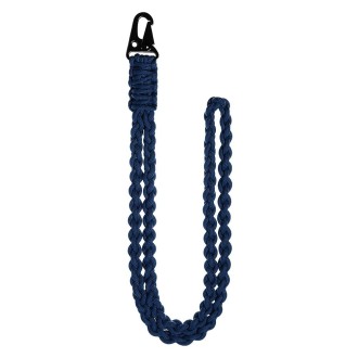 QD-258 Outdoor Multifunctional Hand-woven Metal Buckle Paratroopers Ropes Lanyard(Dark Blue)