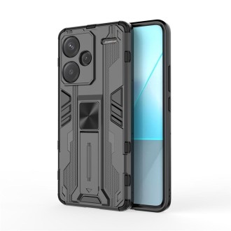 For Redmi Note 13 Pro Supersonic Armor PC Hybrid TPU Phone Case(Black)