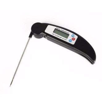 Folding Meat Thermometer Digital Kitchen Thermometer Food Cooking BBQ Probe, Random Color Delivery