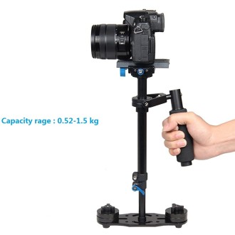 YELANGU S40L 40cm Aluminum Alloy Handheld Stabilizer for DSLR Camera DV(Black)