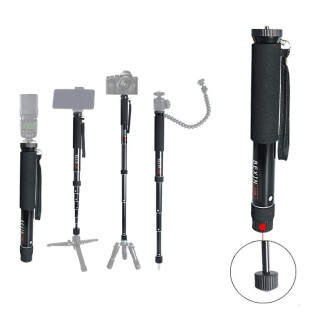 BEXIN P308 Portable Travel Outdoor DSLR Camera Aluminum Alloy Monopod Holder (Black)