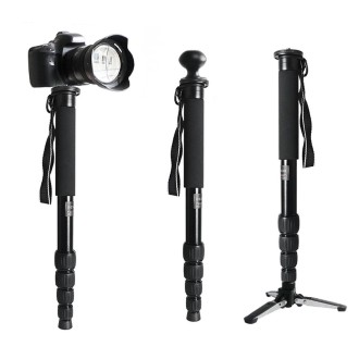 BEXIN MAS285 Portable Travel Outdoor DSLR Camera Aluminum Alloy Monopod Holder(Black)