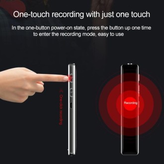 Q33 External Play MP3 Voice Control High Definition Noise Reduction Recording Pen, 8G, Support Password Protection & One-touch R