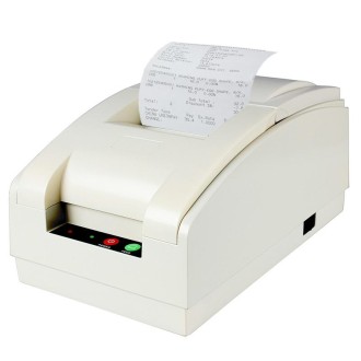 QS-7601 Portable 76mm Bluetooth Receipt 9-pin Matrix Printer(White)