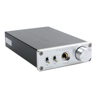 FX-AUDIO DAC-X6 Fever HiFi Fiber Coaxial USB Amp Digital Audio DAC Decoder 24BIT/192(Silver)