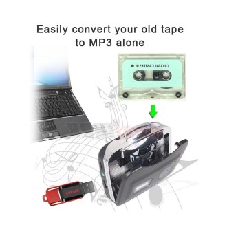 Ezcap 230 Cassette Tape to MP3 Converter Capture Audio Music Player(White)