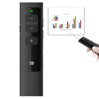 Doosl DSIT013 2.4GHz Rechargeable PowerPoint Presentation Remote Control Multi-functional Laser Pointer for PowerPoint / Keynote