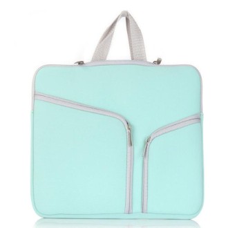 T228 Diving Material Computer Bag Multi-pocket Laptop Liner Bag, Size: 17 Inch(Mint Green)