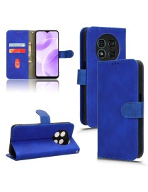 For Ulefone Note 15 Skin Feel Magnetic Flip Leather Phone Case(Blue)