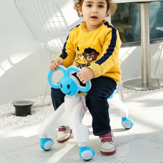 Children Sliding Twister Car Walker(Blue)