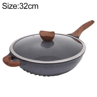 Wanjiachu Maifan Stone Wok Die-cast Frying Home Pancake Pan, Size:32cm