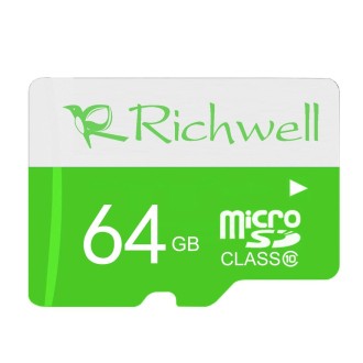 Richwell 64GB High Speed Class 10 Micro SD(TF) Memory Card