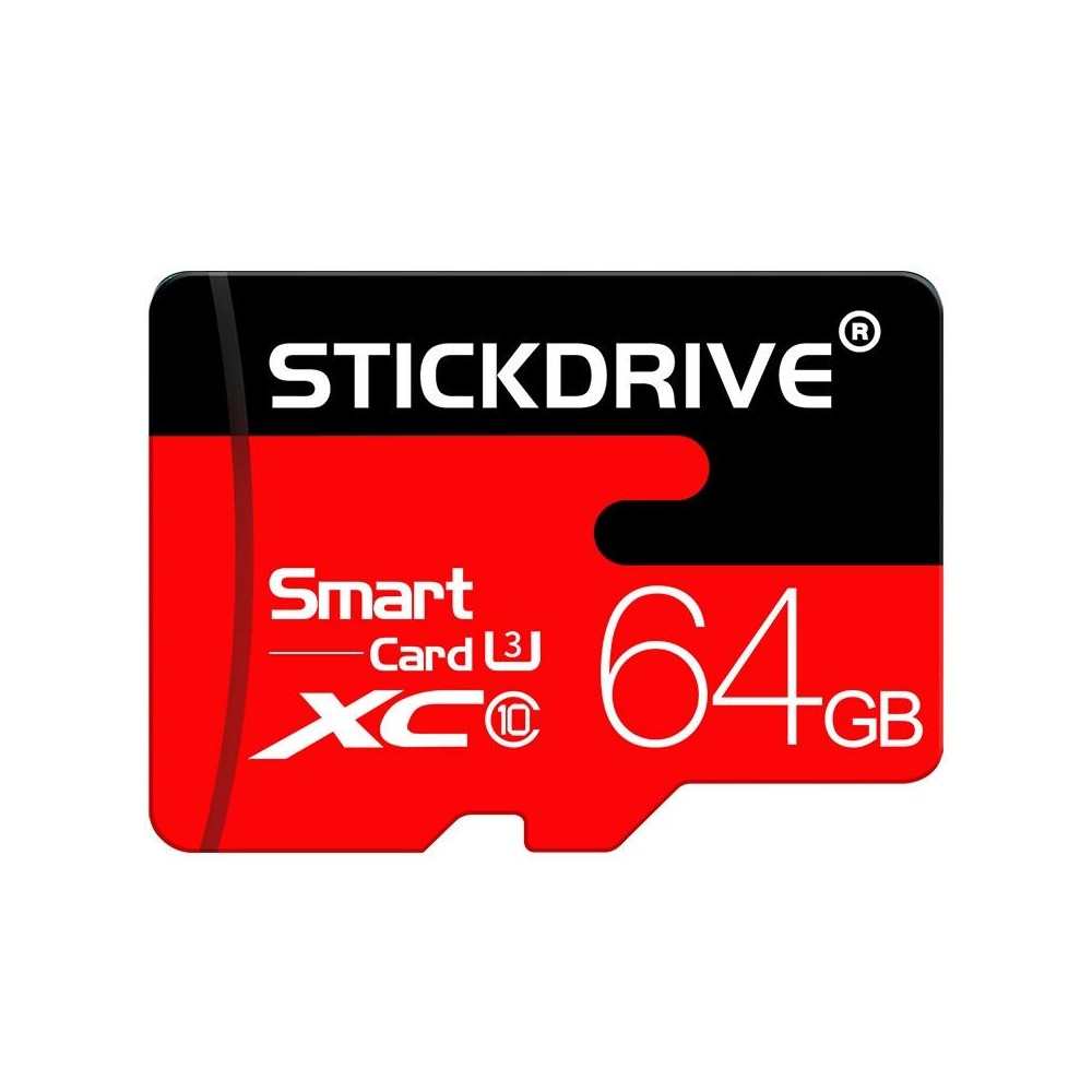 Stickdrive 64GB High Speed Class 10 Micro SD(TF) Memory Card