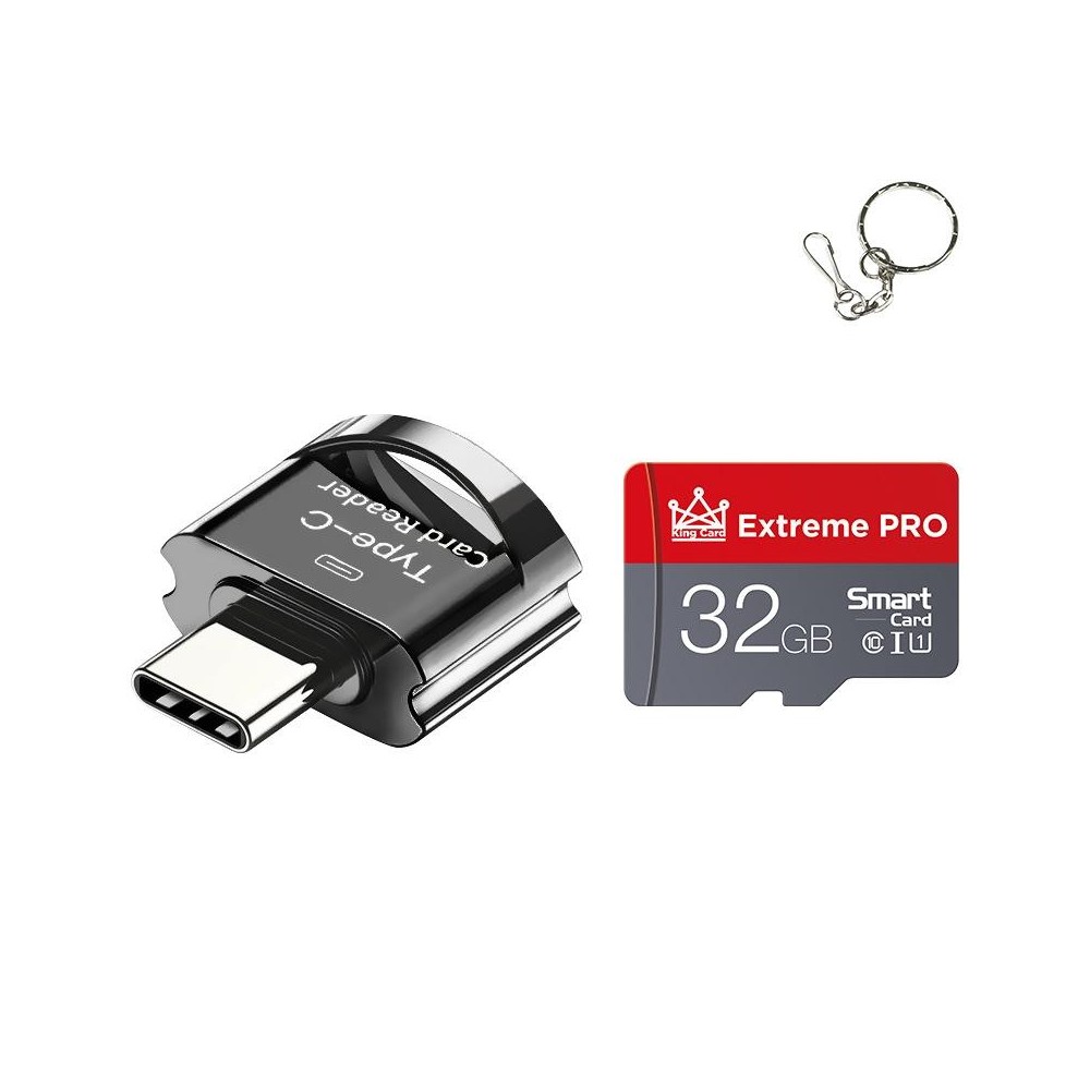 C10 TYPE-C Interface Mobile Phone Memory Card, Capacity: 32GB(Black)