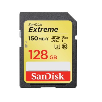 SanDisk Video Camera High Speed Memory Card SD Card, Colour: Gold Card, Capacity: 128GB