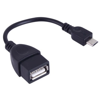 Micro USB Male to USB 2.0 Female OTG Converter Adapter Cable, For Samsung, Sony, Meizu, Xiaomi, and other Smartphones(Black)