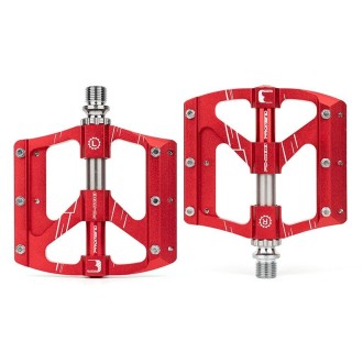 PROMEND PD-M88 1 Pair Mountain Bicycle Aluminum Alloy 3-Bearings Pedals (Red)