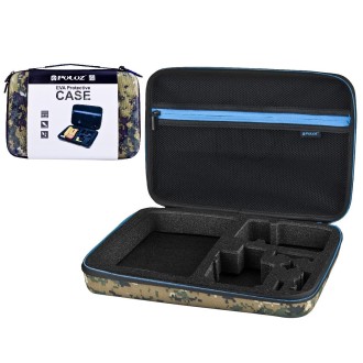 PULUZ Camouflage Pattern Waterproof Carrying and Travel Case for for GoPro Hero11 Black / HERO10 Black / HERO9 Black / HERO8 Bla