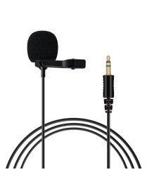 For Rode Wireless Camera Lavalier Microphone, Length 1.5m(Black)