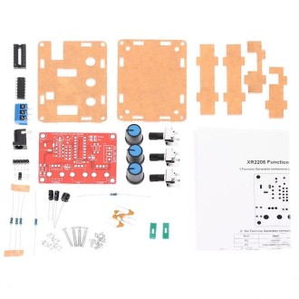 XR2206 High Precision Signal Generator DIY Kit Sine Triangle Square Waves 1Hz-1MHz Frequency Range, Specification: Parts