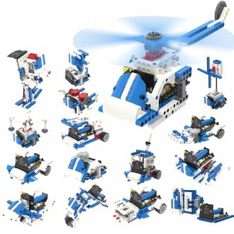 Yahboom 16 in 1 Building:bit Super Kit Programmable Building Block Kit Compatible with BBC Micro:bit V1.5/ V2 Board, without mic