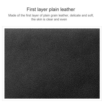 KB187 Litchi Texture Leather Large-capacity Card Holder Wallet(Brown)