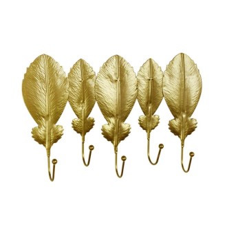 Golden Leaf Hooks Perforated Coat Hooks(Type A)