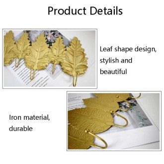 Golden Leaf Hooks Perforated Coat Hooks(Type A)