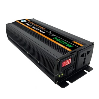 8000W (Actual 1300W) 12V to 220V High Power Car Sine Wave Inverter Power Converter